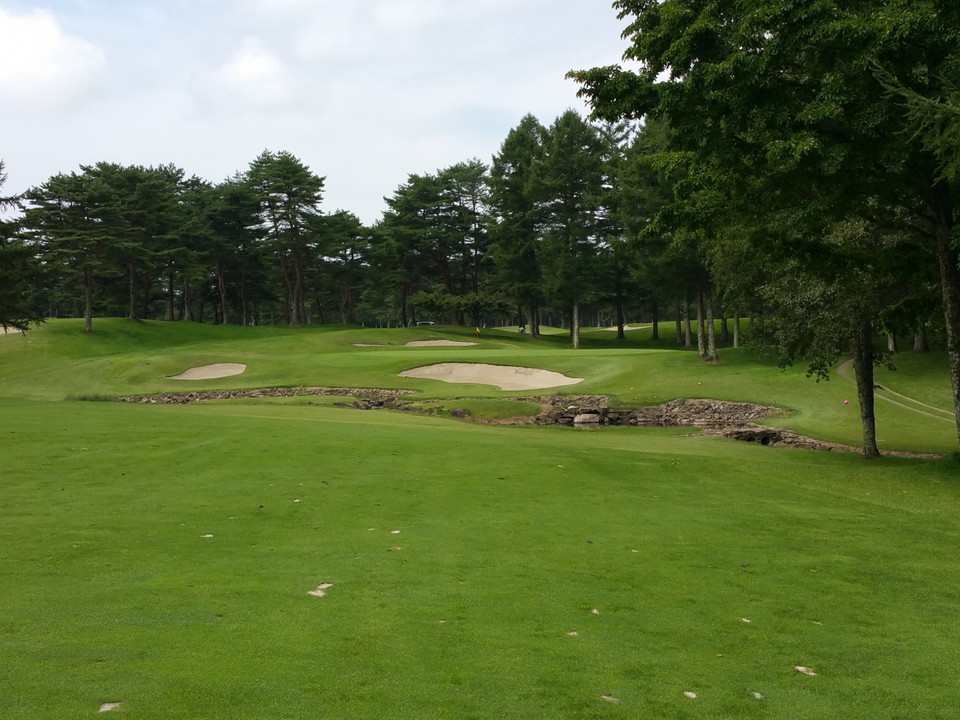 グリーン前のクリーク