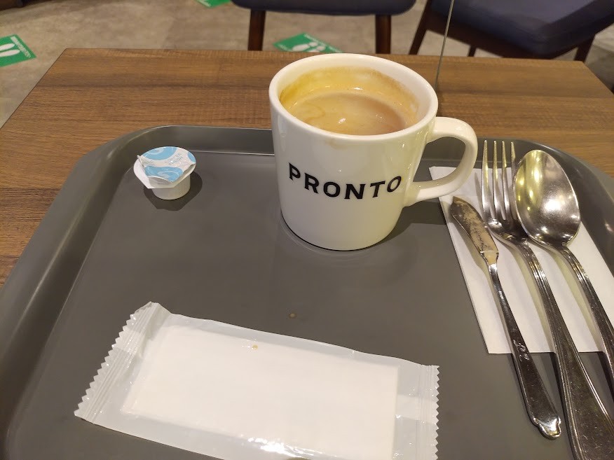 プロントでコーヒー
