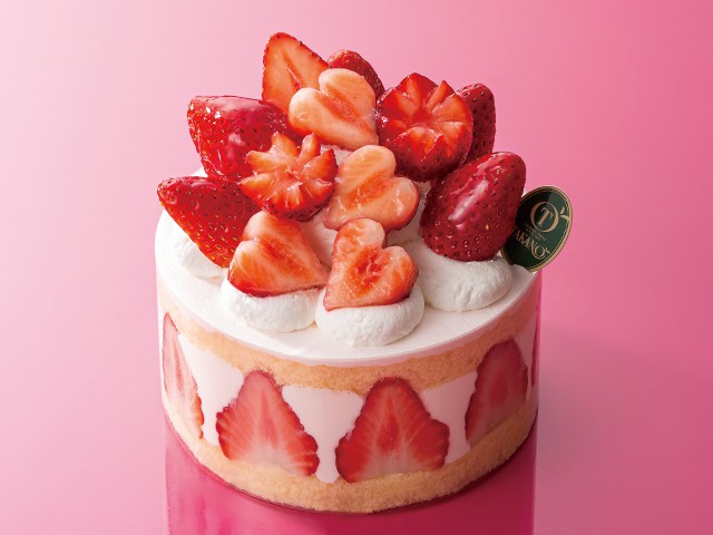 いちごのケーキ画像。