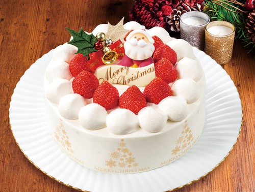 椿屋カフェのクリスマスケーキ画像。