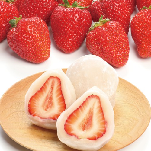 いちごと白あんが入った一心堂のいちご大福