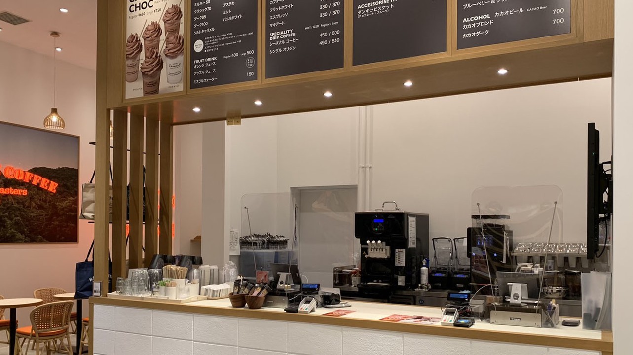 Hotel Chocolatマークイズみなとみらい店のレジの様子