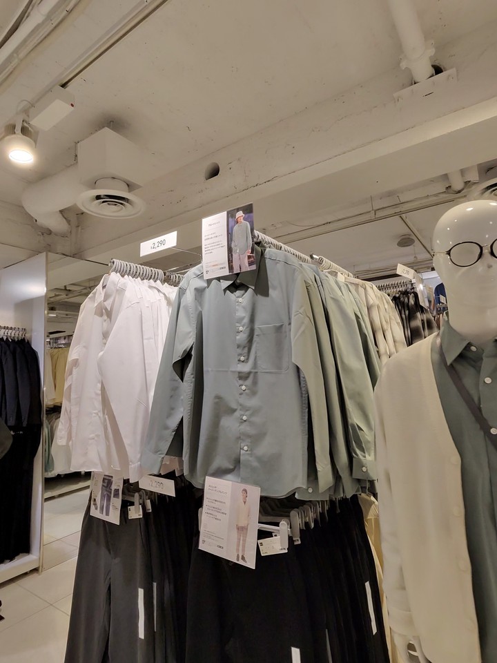 GUの店内の売り場