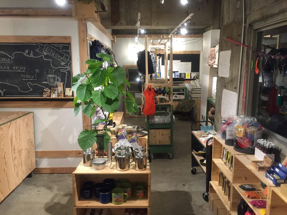 ENstyleの店内には黒板もディスプレイされている