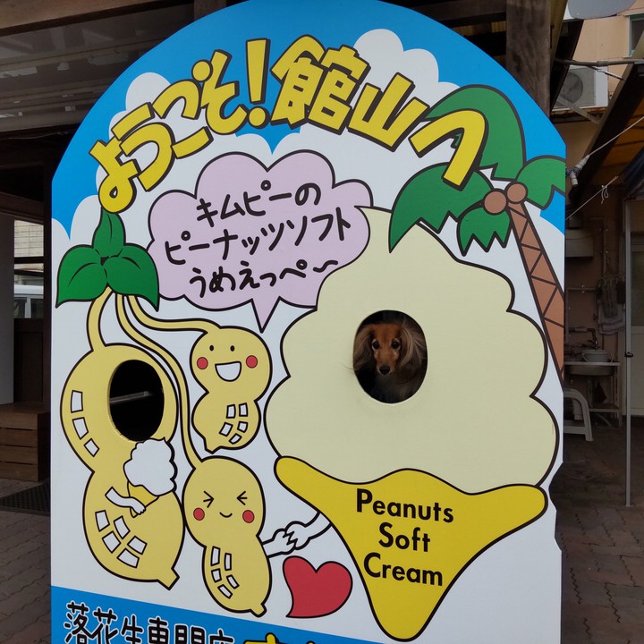 顔はめ うちのワンでーす！