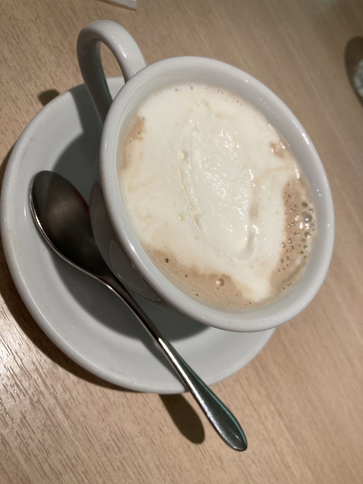 珈琲Timeのミルクコーヒー｡ちょっと甘すぎた。