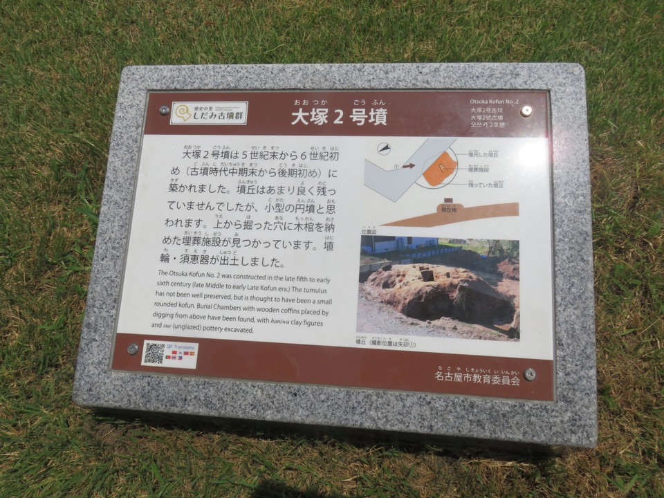 古墳などの説明板があるので参考ななりました