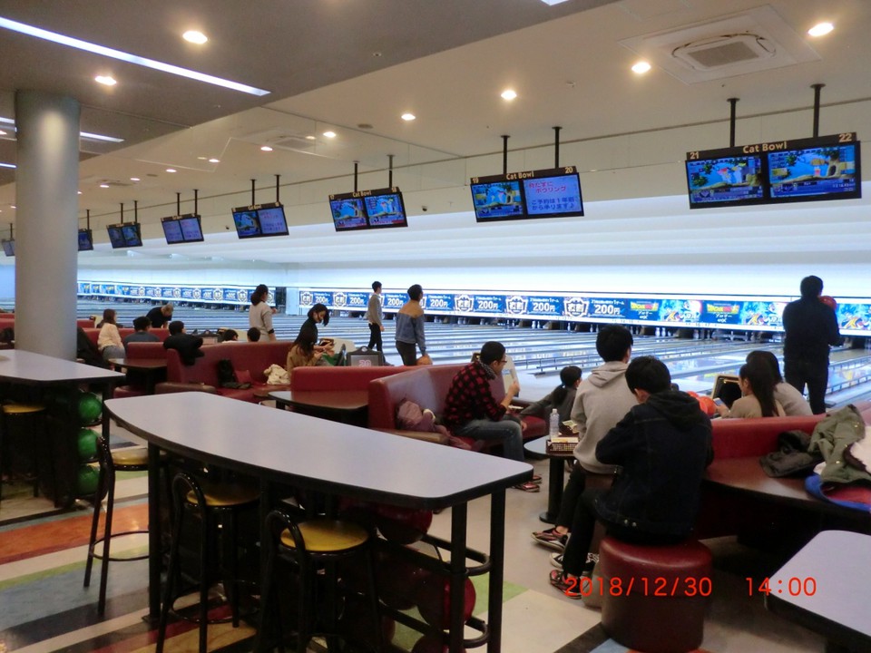 ほとんどレーンは満席