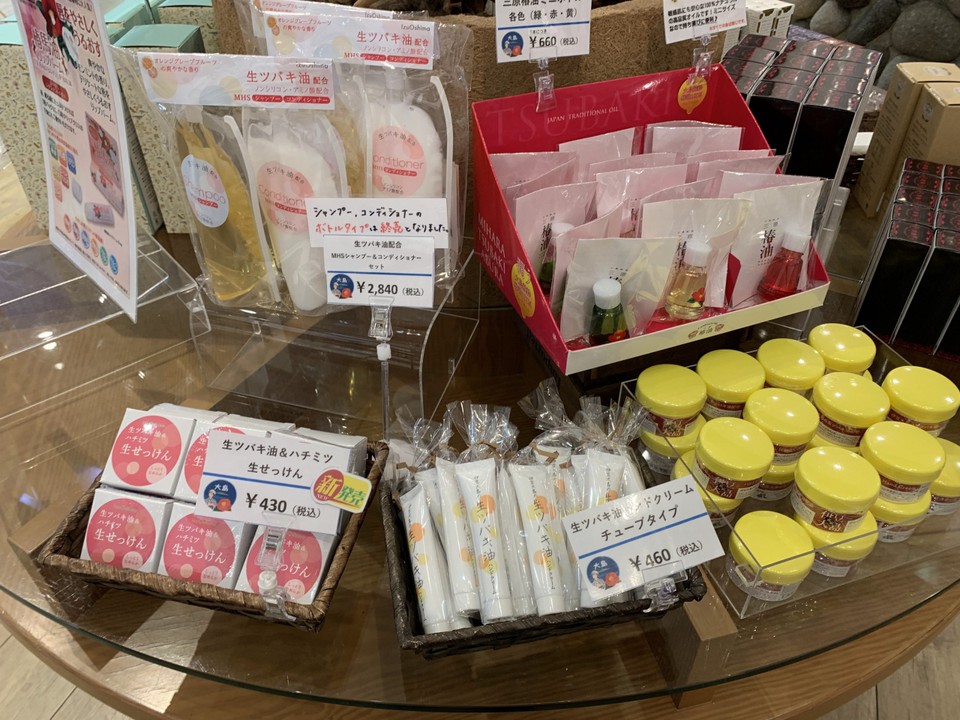 椿油を使ったいろいろな商品
