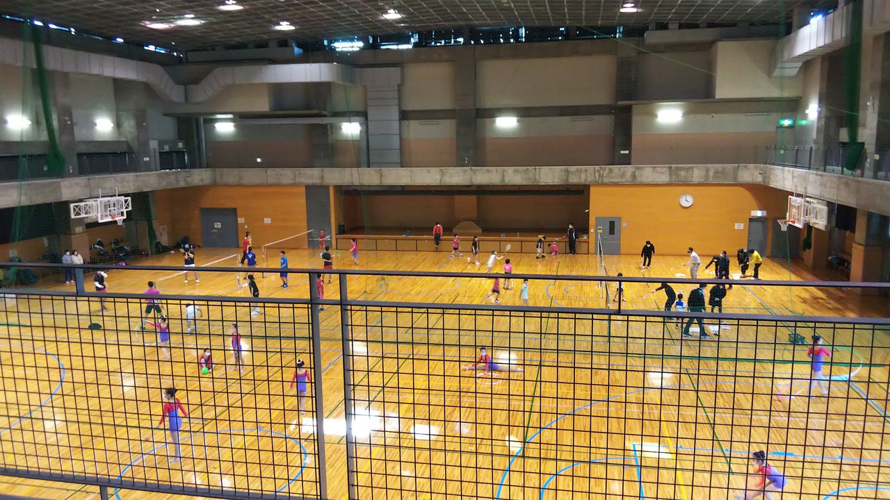 体育館のアリーナです。