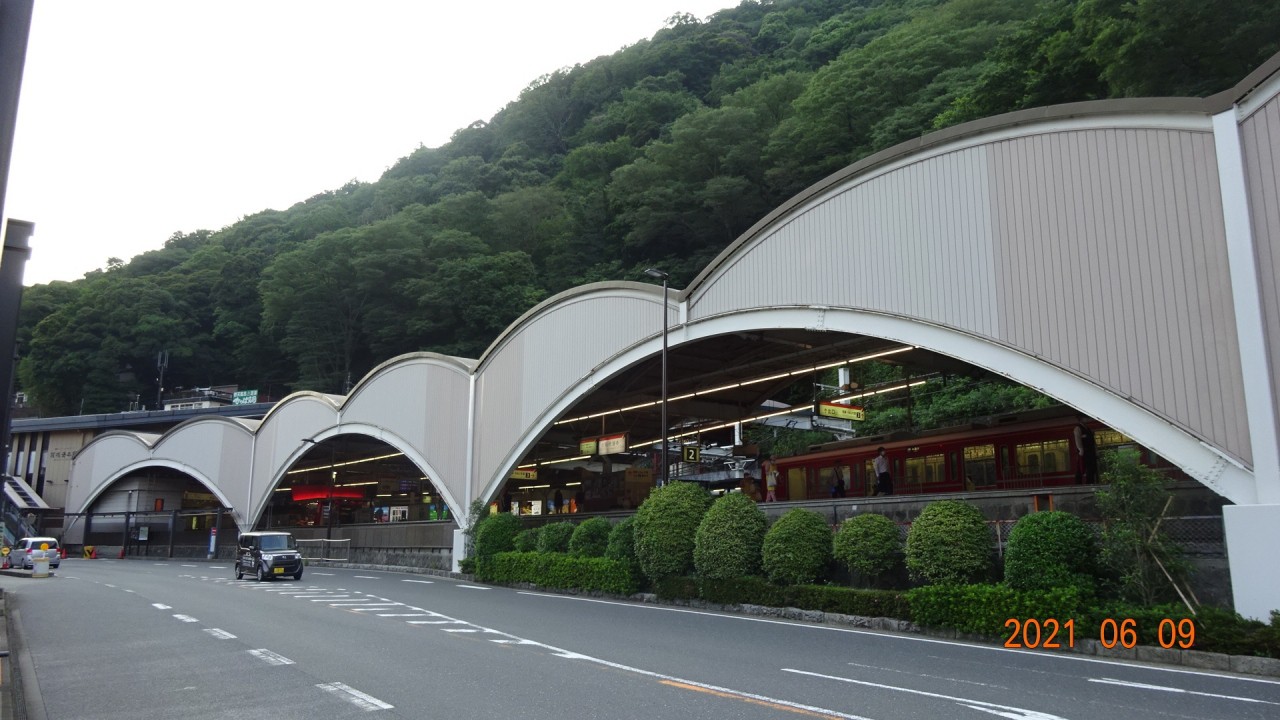この有名な景色の前です