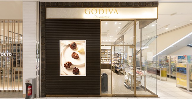 GODIVAの店舗外観。
