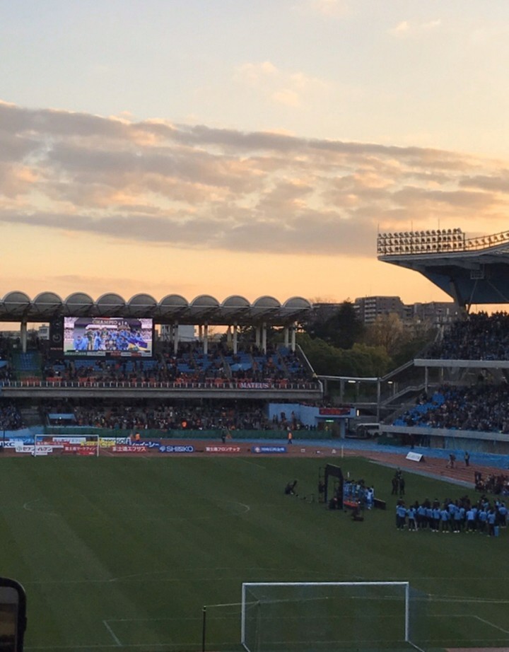 試合中の競技場内