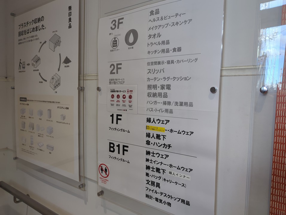 無印良品下北沢の店内