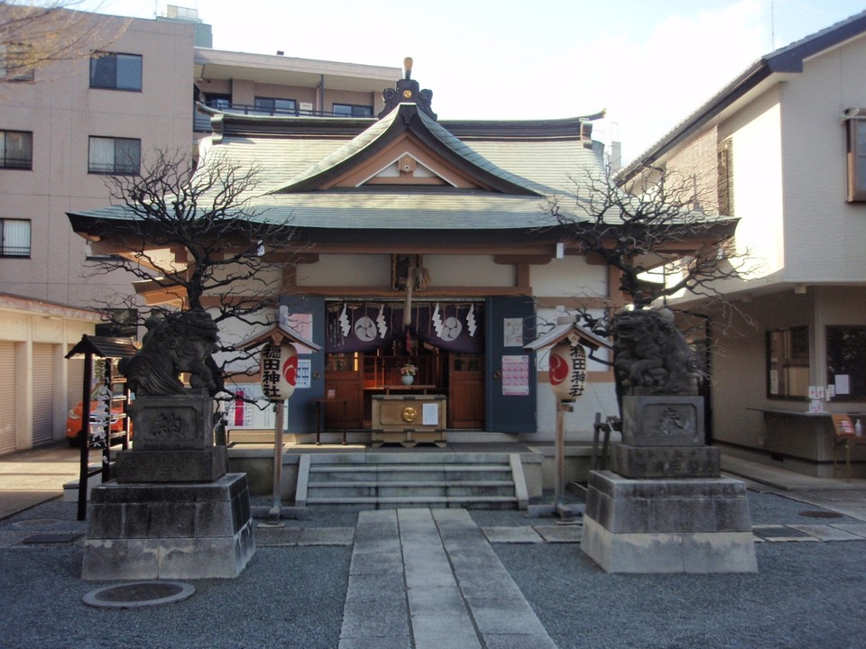 隠田神社拝殿
