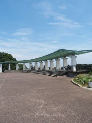 港の見える丘公園の展望台。ここからの眺めは抜群です。