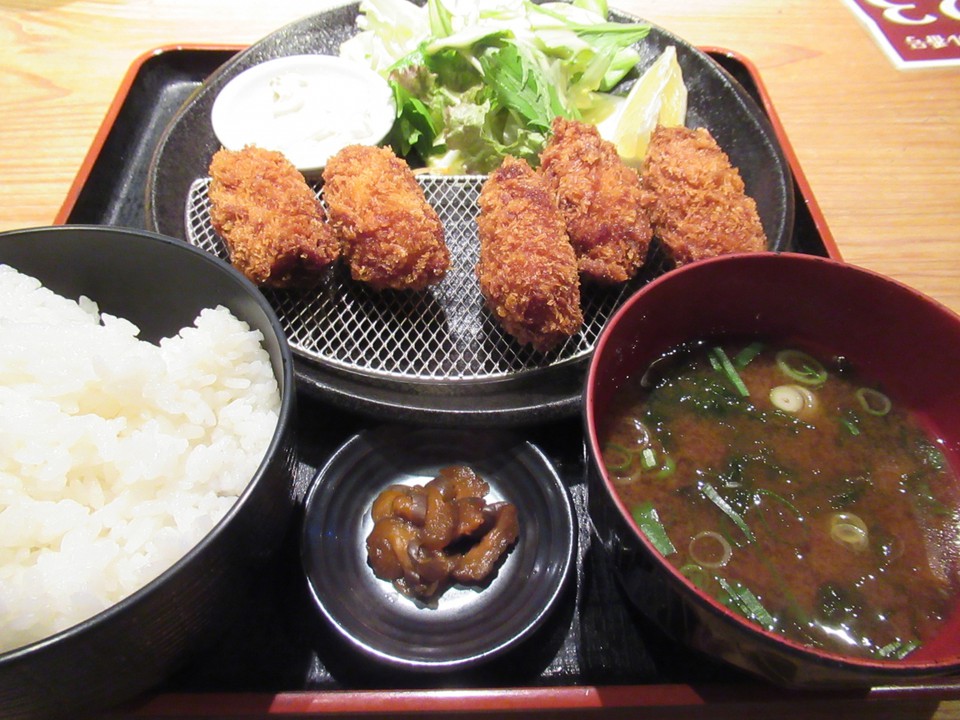 カキフライ定食