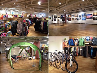 mont･bell御徒町店の店内の様子