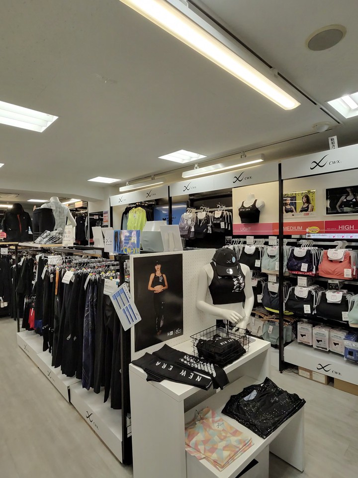 Victoriaの店内の売り場