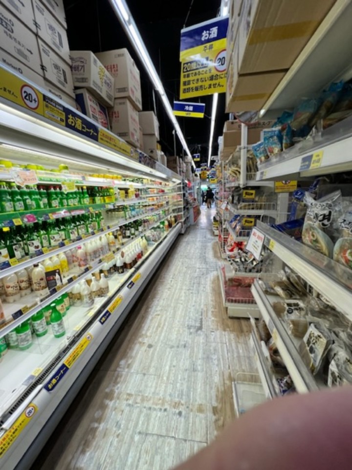 ソウル市場店内