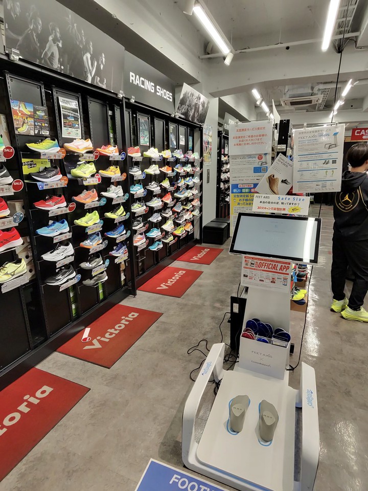 Victoriaの店内の売り場