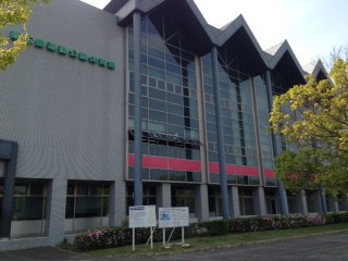 運動公園内の建物の様子