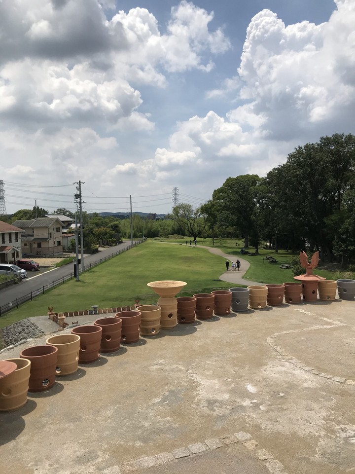 墳頂部の円筒埴輪を見るのも面白かった