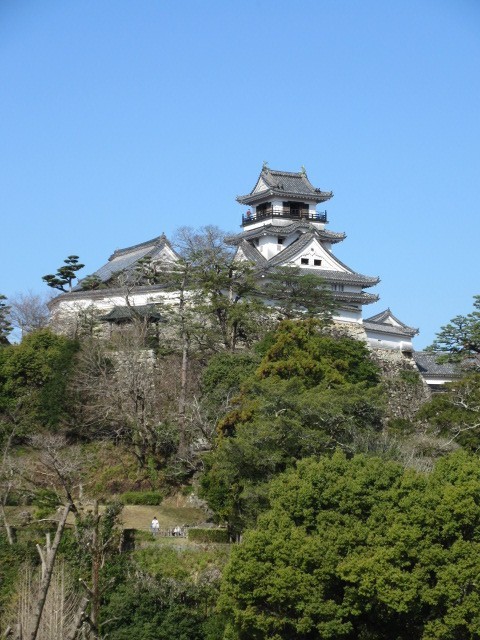 博物館からのお城の景色