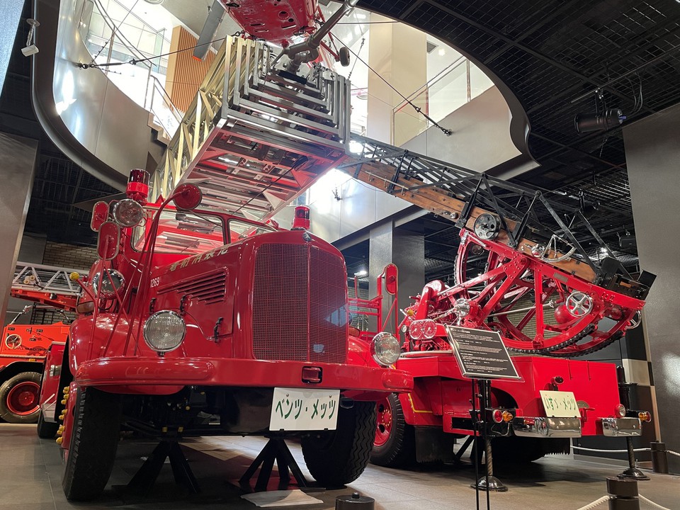 消防車の展示