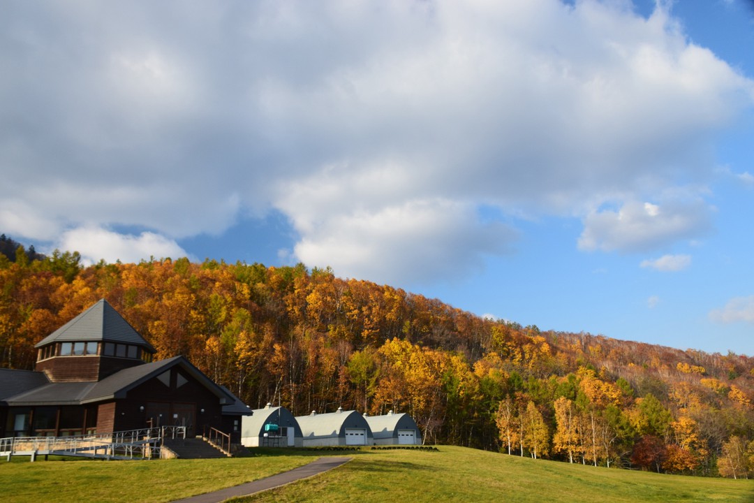 秋の紅葉に包まれたキロロリゾート