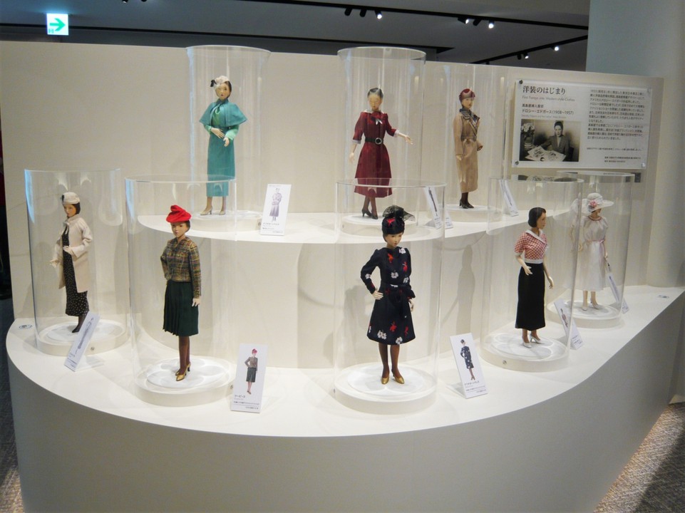洋裁の始り　洋裁人形の展示