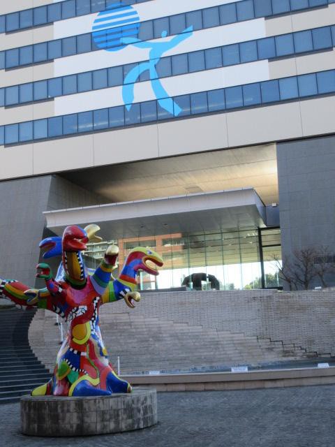 ビルの中