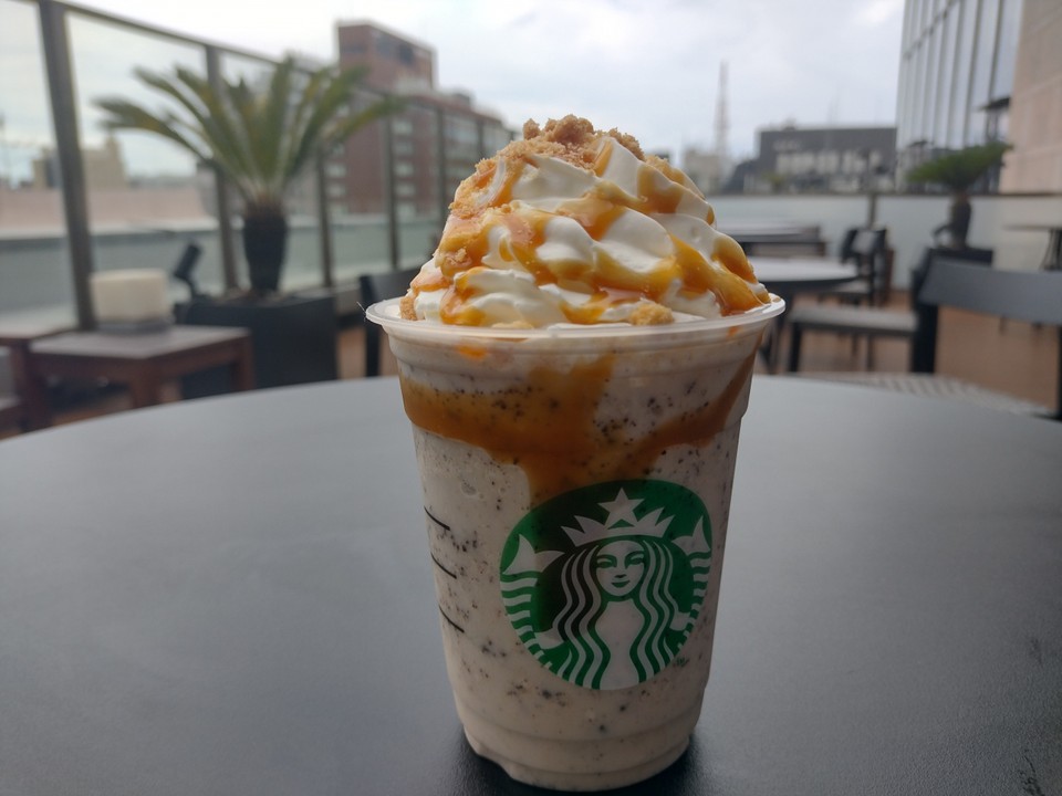 最上階にあるのでテラス席も良し。