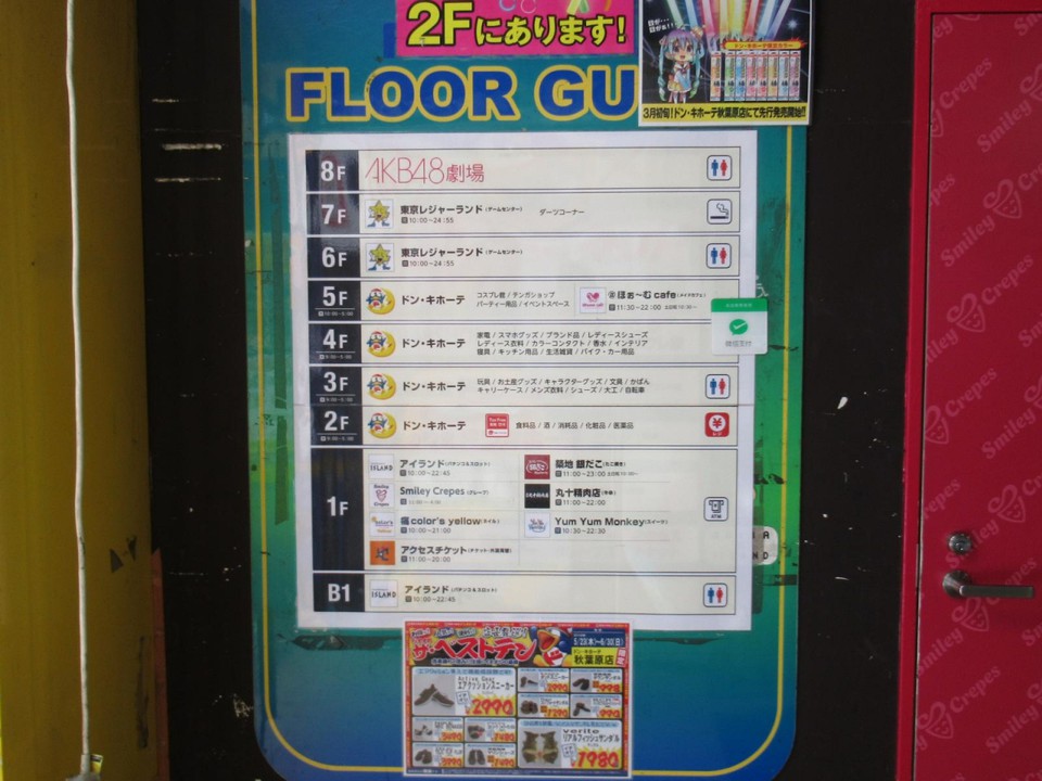 ビルのフロア案内