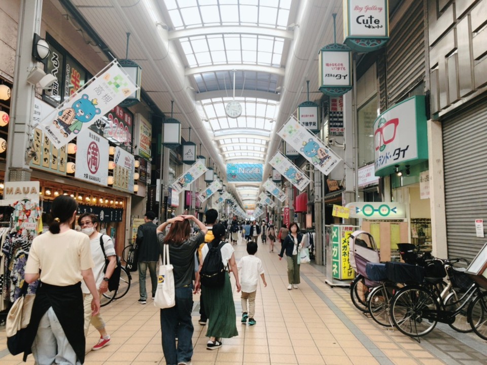 人通りも多い
