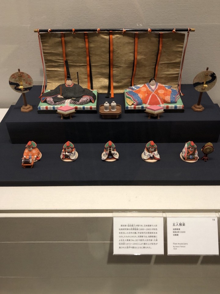 彫刻家と日本画家の合作雛人形