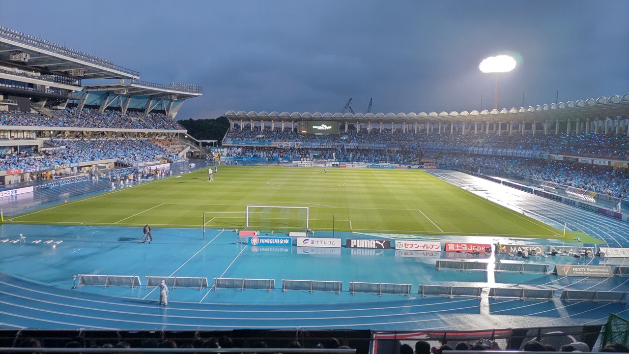 雨の等々力