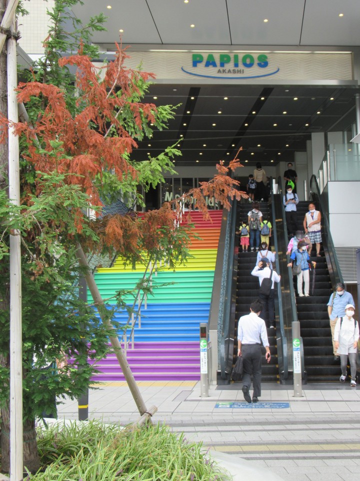 カラフルな階段