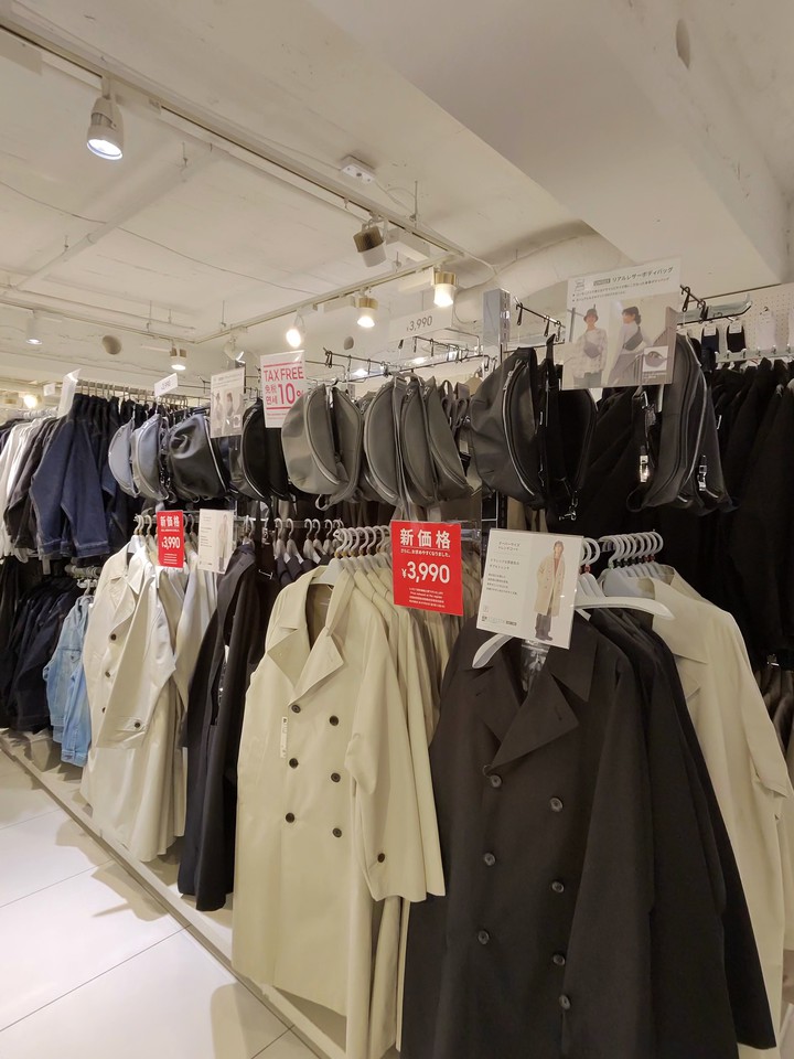 GUの店内の売り場