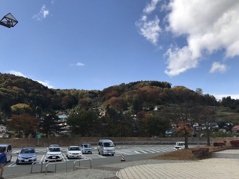 駐車場の向こうに広がる風景もとても良いです