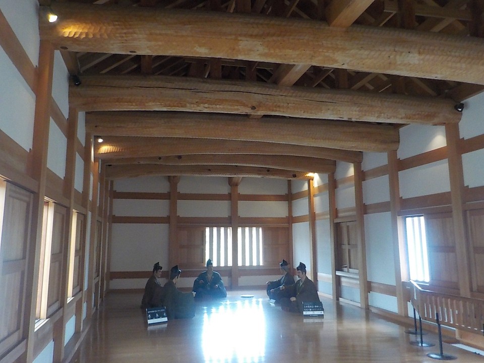 週末でしたので銅門の内部見学ができました。