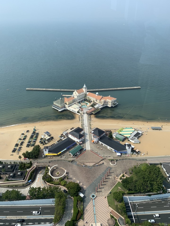 福岡タワーからみおろしたシーサイドももち海浜公園