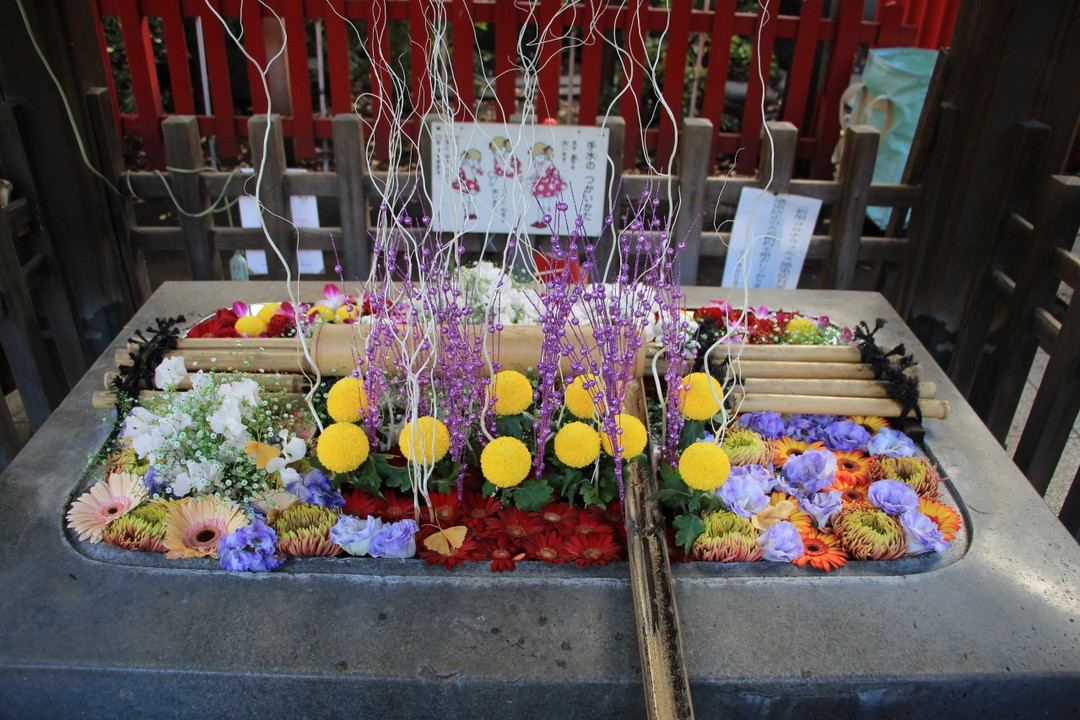 花手水が綺麗